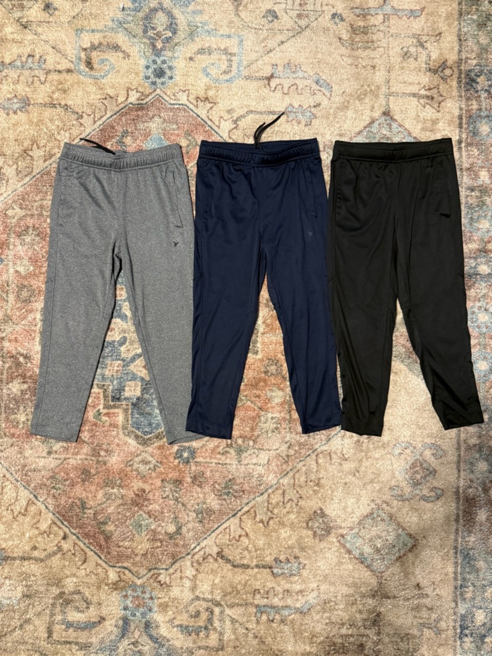 Old Navy Kids Go Dry Active Pants - Gray, Navy, and Black